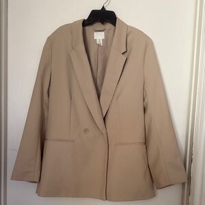 Oversized Women's Tan Blazer